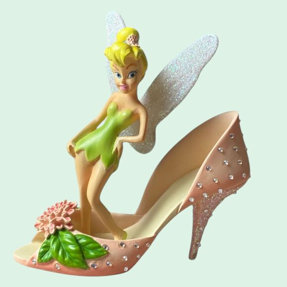 Hamilton Tinker Bell Darling Dahlia Shoe Figurine Disney Fairy Collectible - Picture 1 of 7